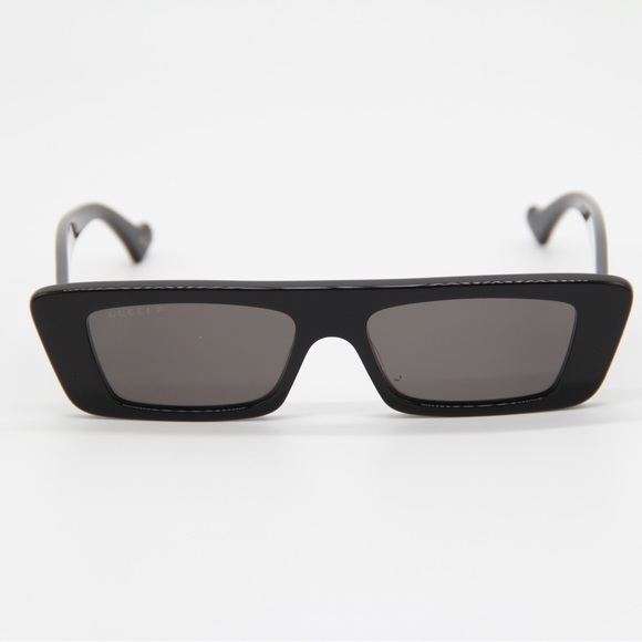 NEW GUCCI GG1331S 002 BLACK UNISEX RECTANGULAR SUNGLASSES GUCCI - Picture 4 of 13